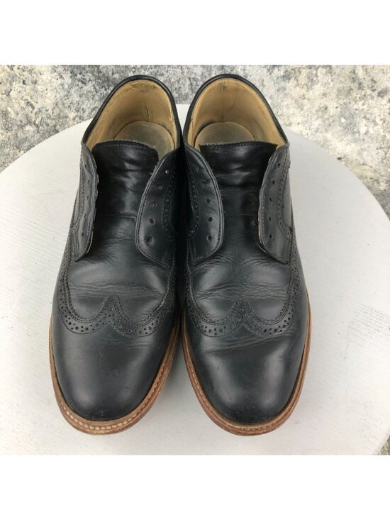 Frye Men\'s Size 11.5D James Black Leather Brogue Wingtip Oxfords Dress Shoes main image 5